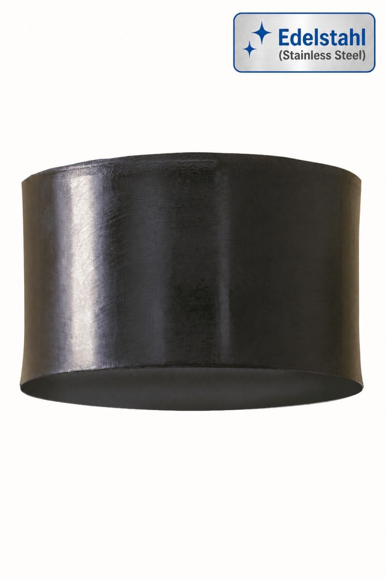 Gummi-Metall-Puffer Typ-5 (E) mit Edelstahl rostfrei Label von Silverflex.